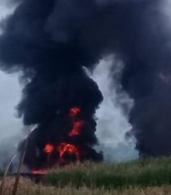 Se registra incendio de pastizales en Tabasco, por derrame de hidrocarburo